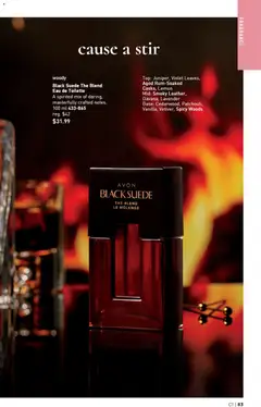 Preview of Black Suede The Blend Eau de Toilette, A spirited mix of daring, masterfully crafted notes. 100 ml 433-865 from shop Avon valid from 01.01.2026 | Page: 83 | Products: Fragrance, Eau de toilette, Toilette