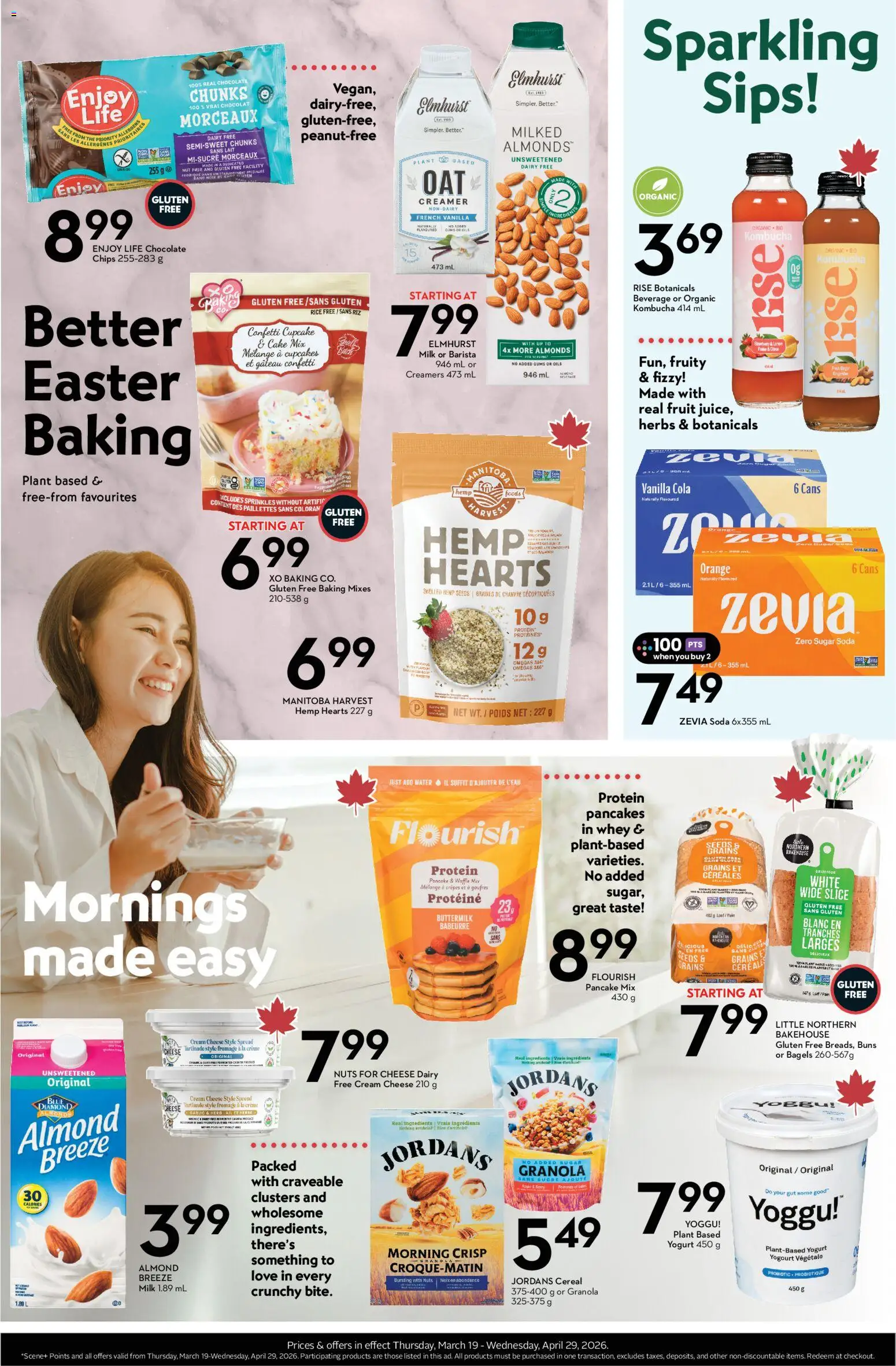 Safeway flyer valid from 19.03.2026 | Page: 2 | Products: Rice, Chips, Nuts, Cream