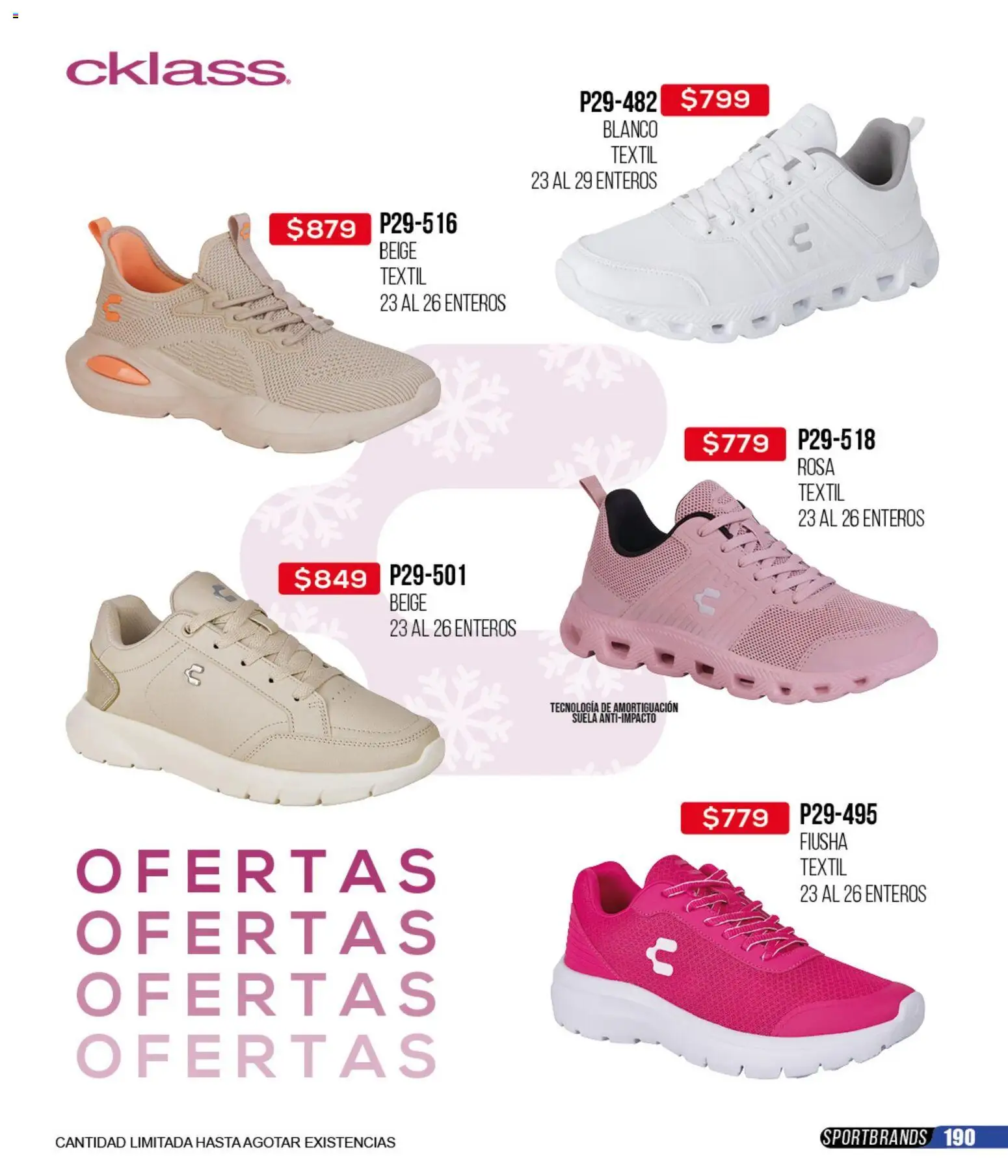 Nuevas ofertas de Cklass válidas en toda la República Mexicana desde el 12.01.2026. ¡Encuentra las mejores ofertas en Cklass catálogo Mega Ofertas Calzado! | Página: 191