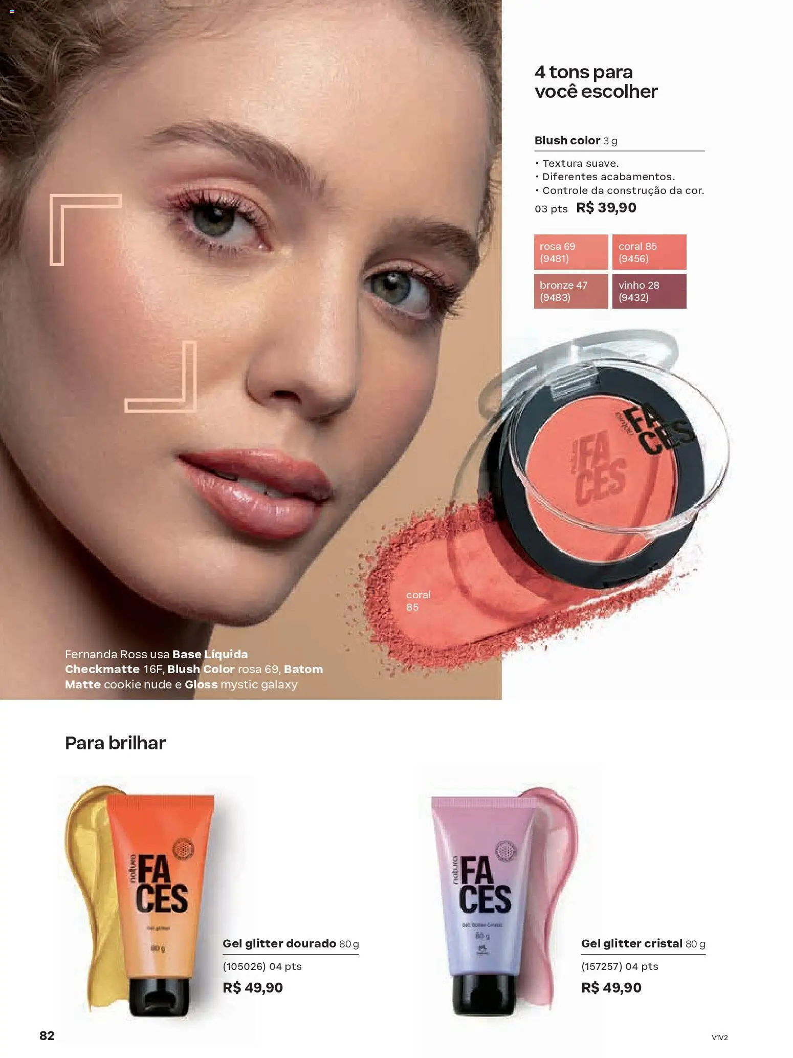 Natura Folheto - válido de 19.02.2026 | Página: 82 | Produtos: Blush, Batom, Vinho, Base