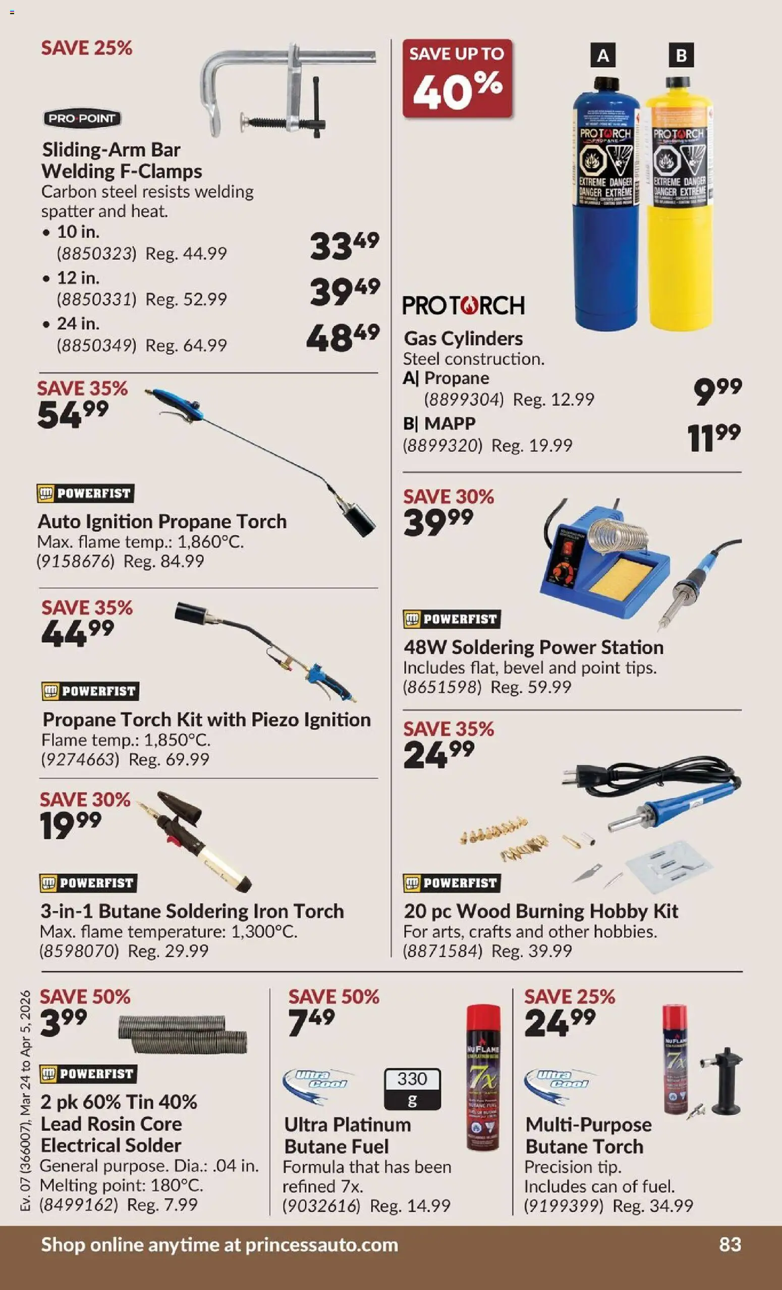 Princess Auto flyer valid from 24.03.2026 | Page: 91 | Products: PC, Iron