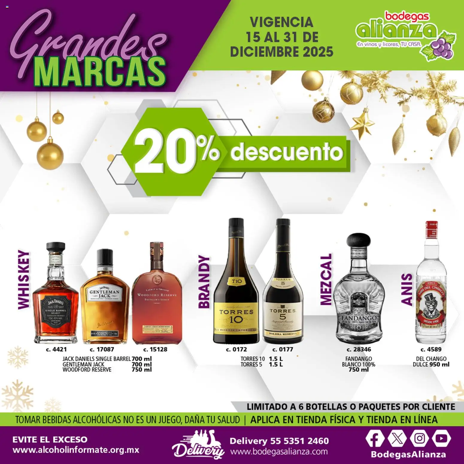 Nuevas ofertas de Bodegas Alianza válidas en toda la República Mexicana desde el 15.12.2025. ¡Encuentra las mejores ofertas en Bodegas Alianza catálogo Grandes Marcas! | Página: 14 | Productos: Whiskey