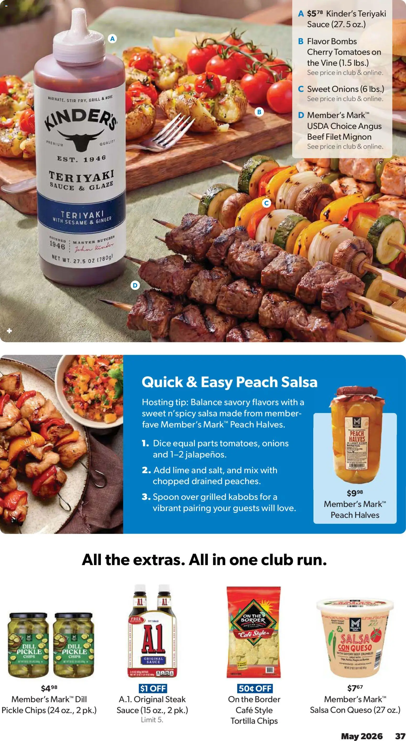 Sam's Club Weekly Ad - valid from 29.04.2026 | Page: 37 | Products: Beef, Chips, Peach, Dill