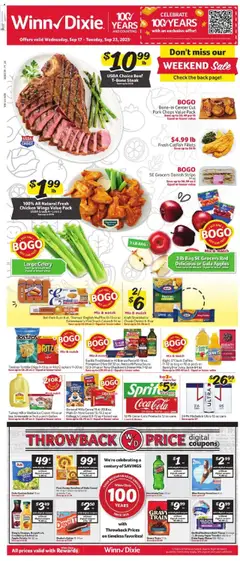 Preview of Winn Dixie weekly ads valid from 17.09.2025