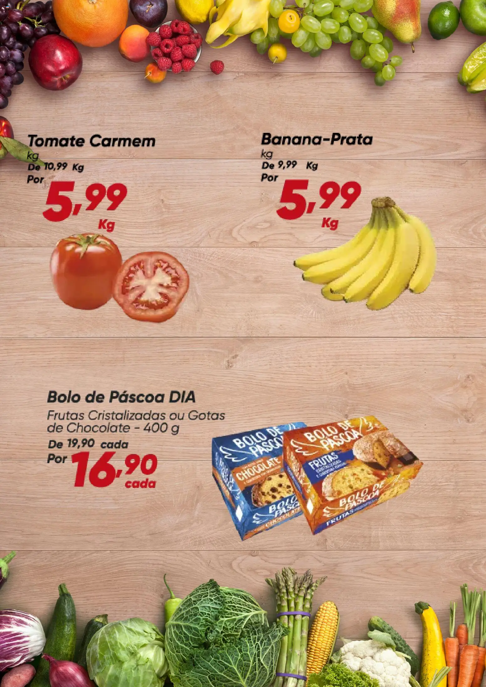 Dia Folheto - válido de 23.03.2026 | Página: 2 | Produtos: Chocolate, Bolo, Frutas cristalizadas