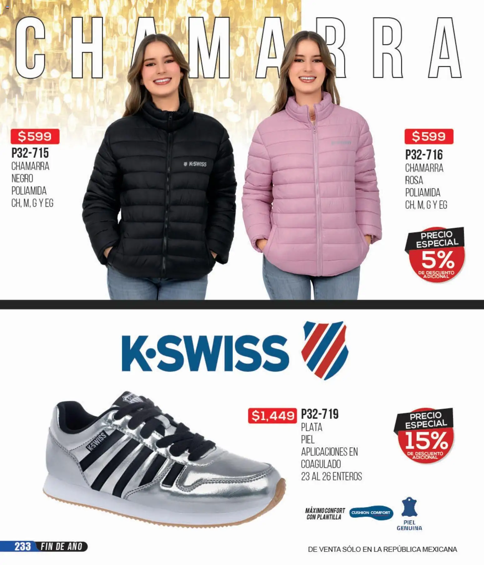 Nuevas ofertas de Cklass válidas en toda la República Mexicana desde el 02.01.2026. ¡Encuentra las mejores ofertas en Cklass catálogo Rebajas Inicio de Año Calzado! | Página: 234 | Productos: Chamarra