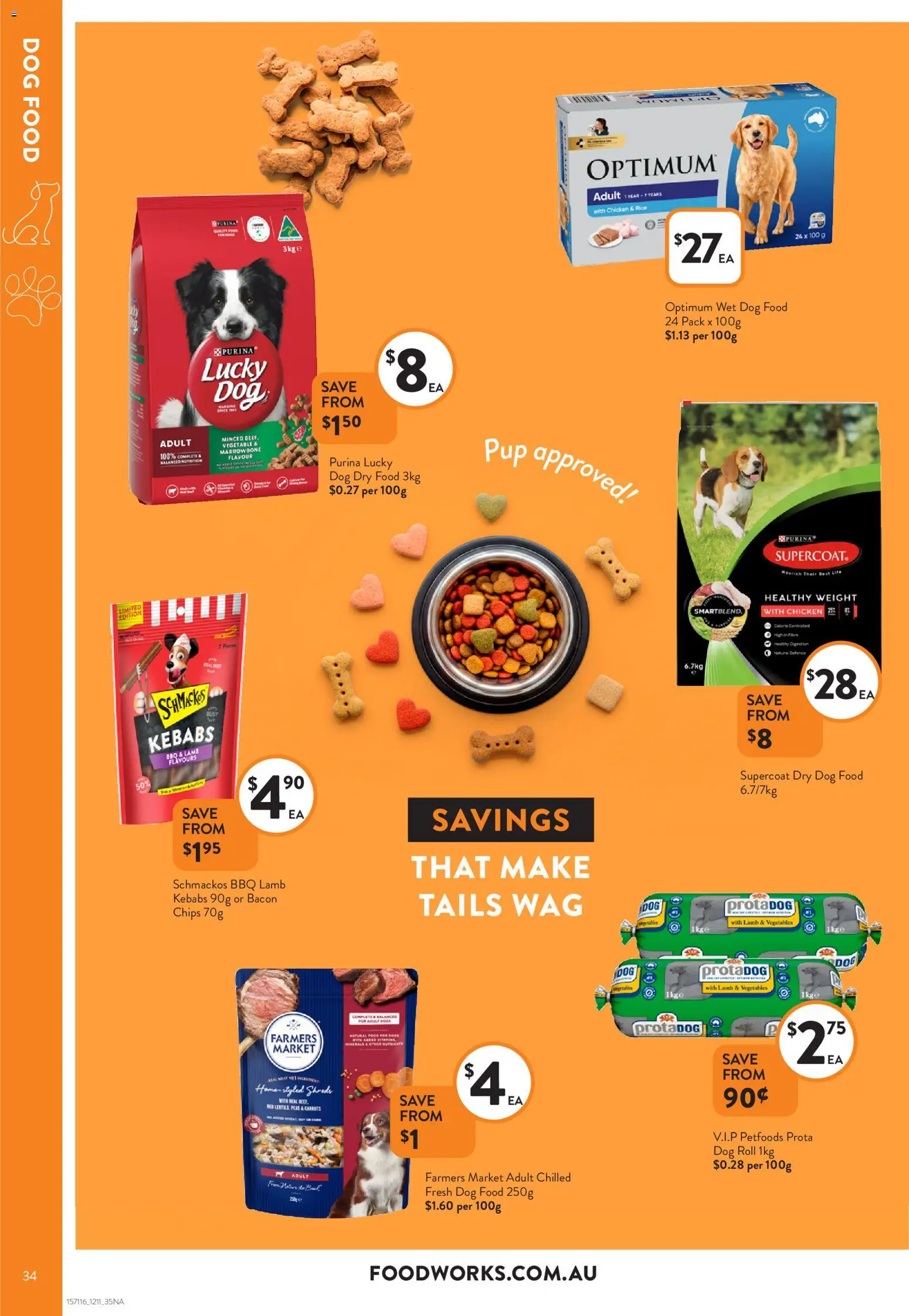 Foodworks catalogue - valid from 12.11.2025 | Page: 34 | Products: Bacon, Lamb, Chips, Dog food