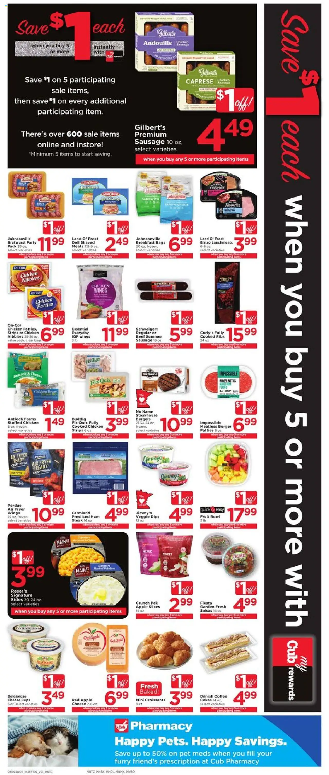 Cub Foods Weekly Ad - valid from 10.08.2025 | Page: 6 | Products: Fryer, Broccoli, Ham, Beef