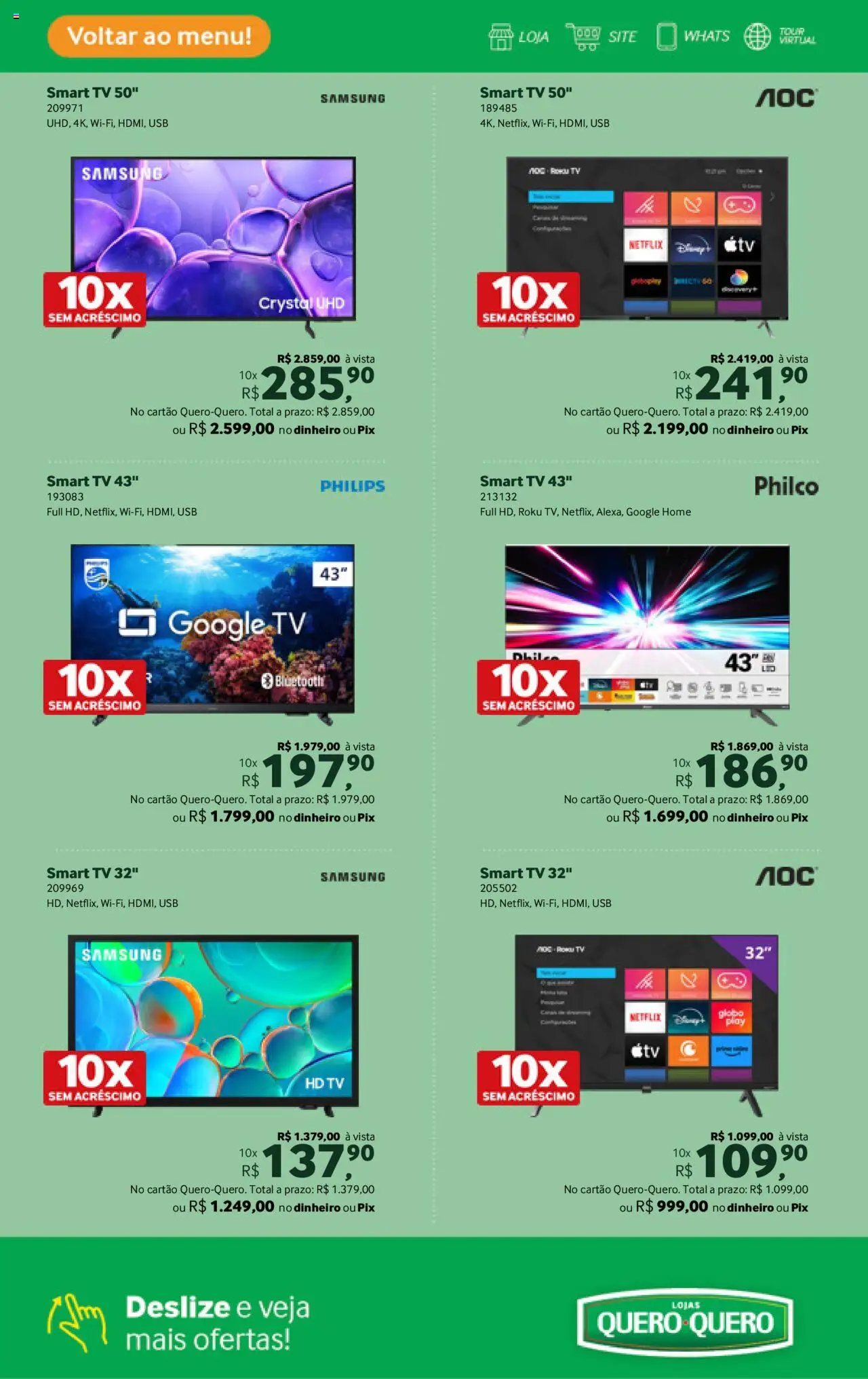 Lojas Quero-Quero Folheto - válido de 16.09.2025 | Página: 47 | Produtos: smart TV, Smart TV 32, Tv, USB