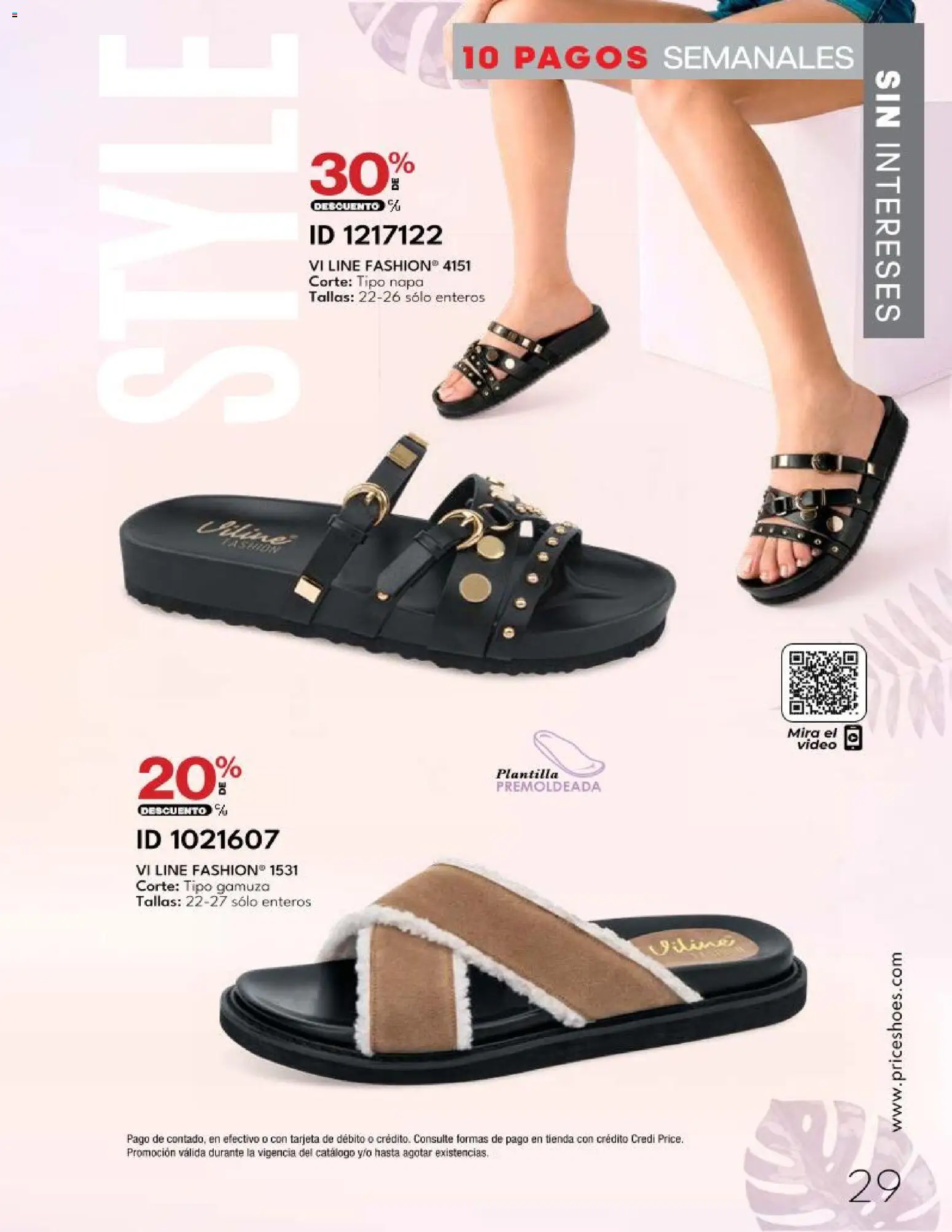 Nuevas ofertas de Price Shoes válidas en toda la República Mexicana desde el 20.03.2026. ¡Encuentra las mejores ofertas en Price Shoes catálogo 10 Pagos Sin Intereses! | Página: 29 | Productos: Gamuza, Video