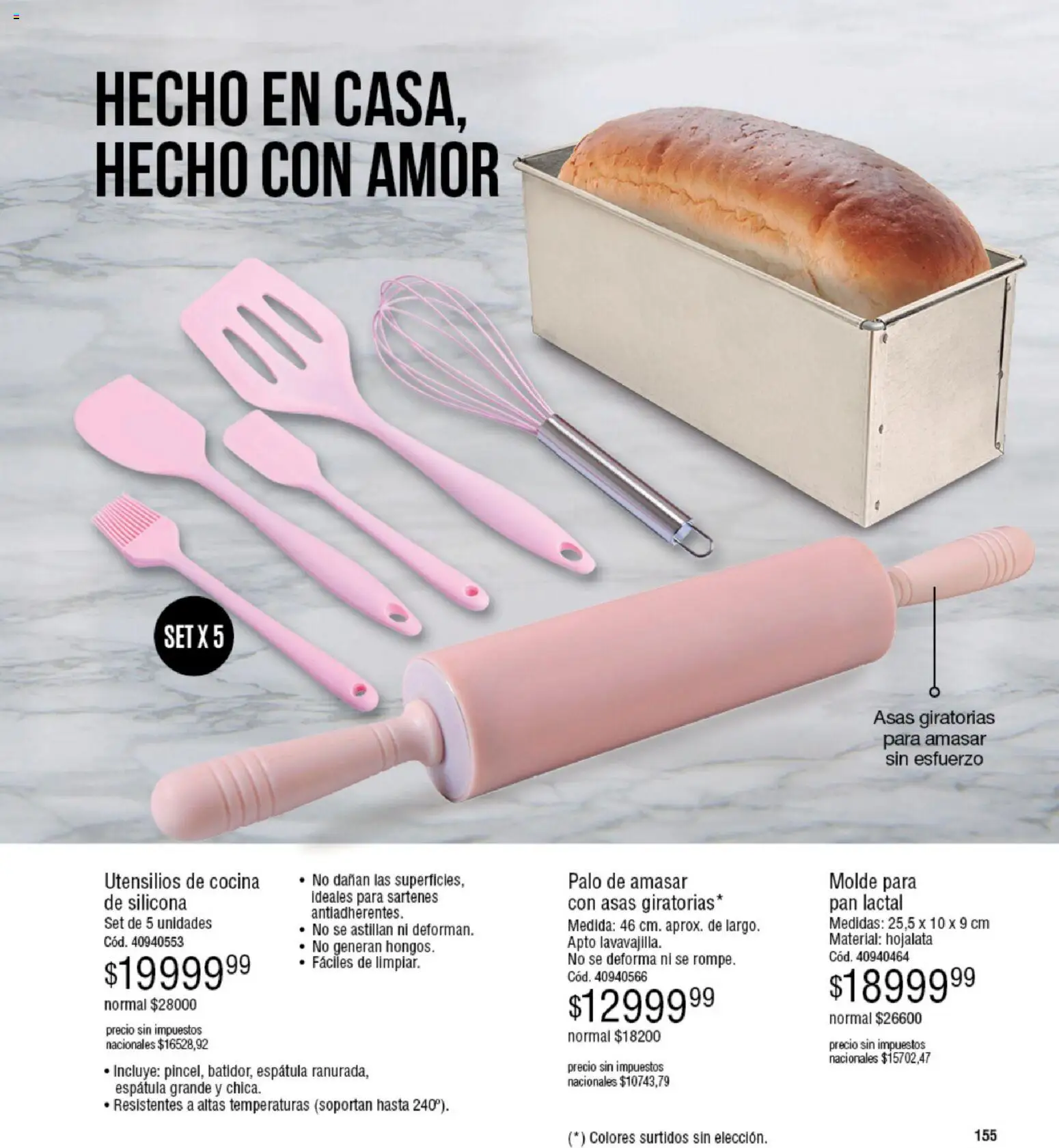 Millanel - Catálogo │ válido desde el 05.01.2026 | Página: 155 | Productos: Cocina, Palo de amasar, Espatula, Pan