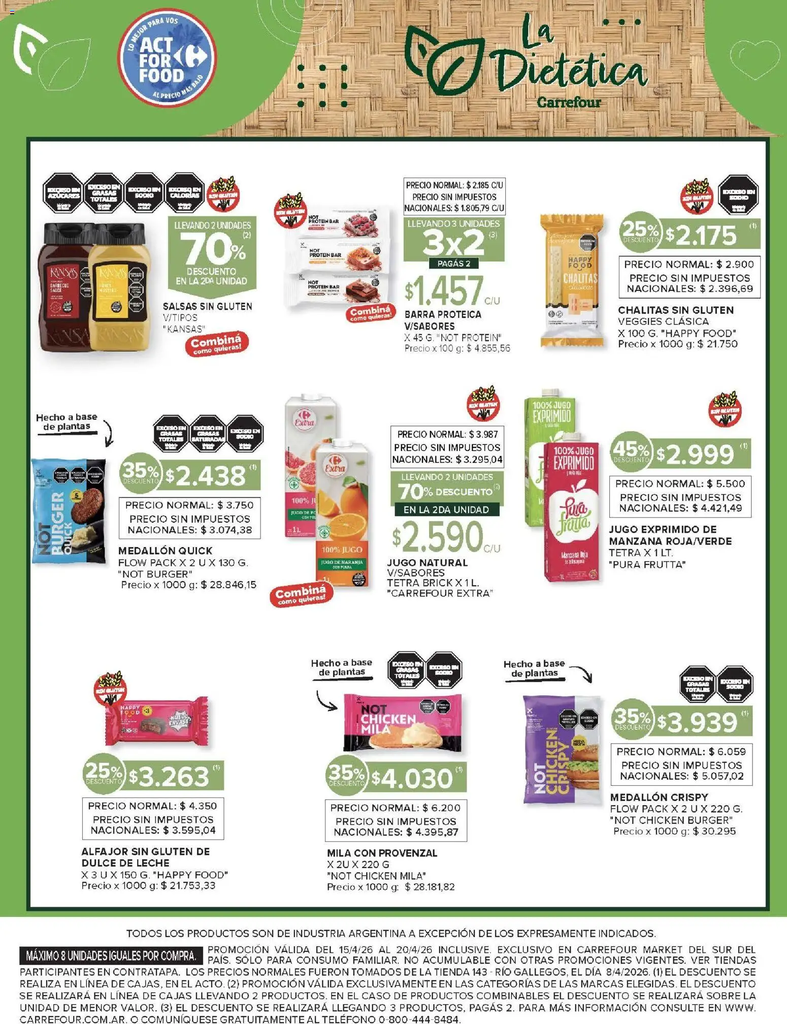 Carrefour Market catálogo │ válido desde el 15.04.2026 | Página: 12 | Productos: Caso, Dulce de leche, Manzana, Leche