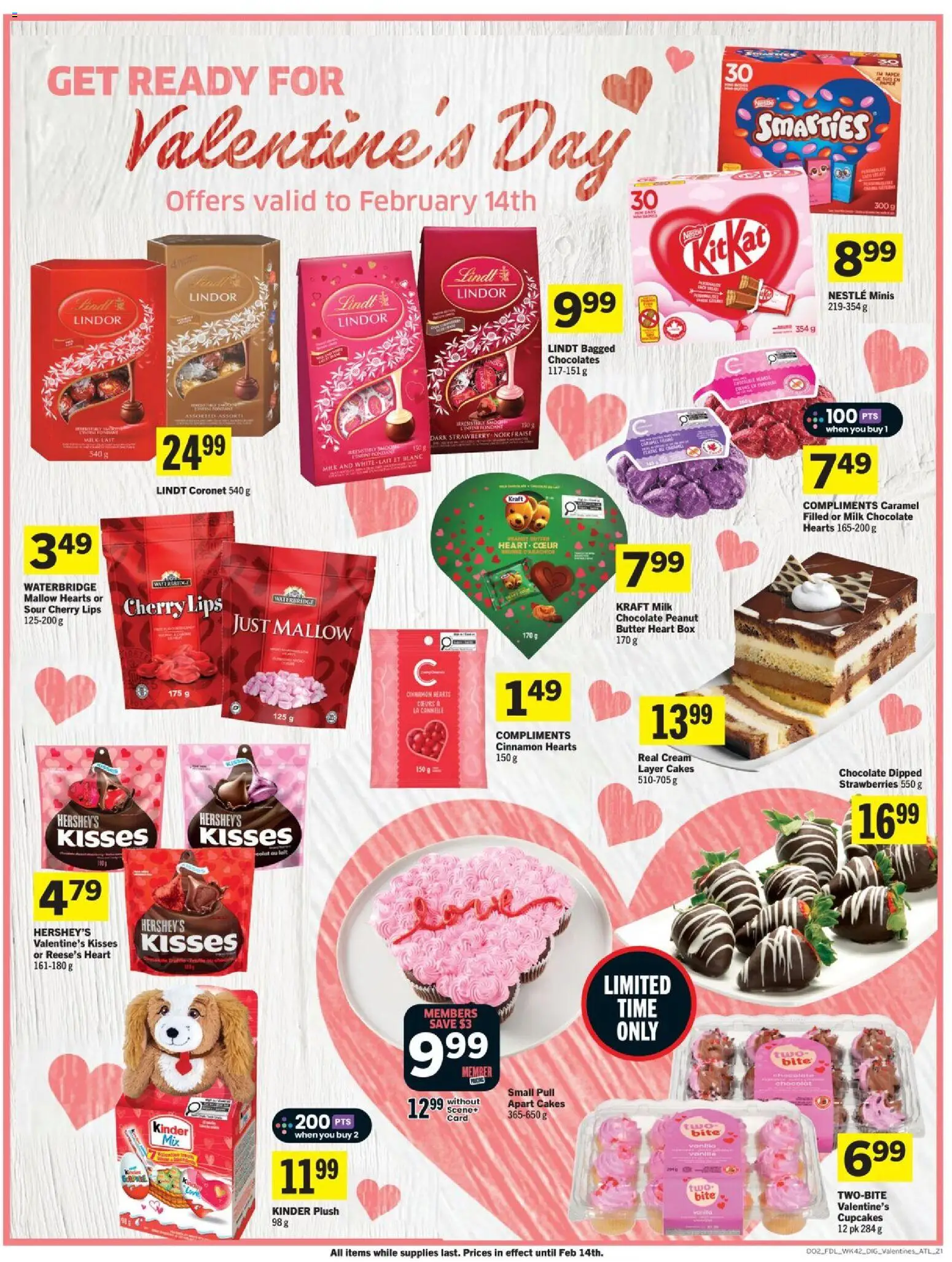 Foodland flyer valid from 12.02.2026 | Page: 9 | Products: Strawberries, Cream, Box, Chocolate