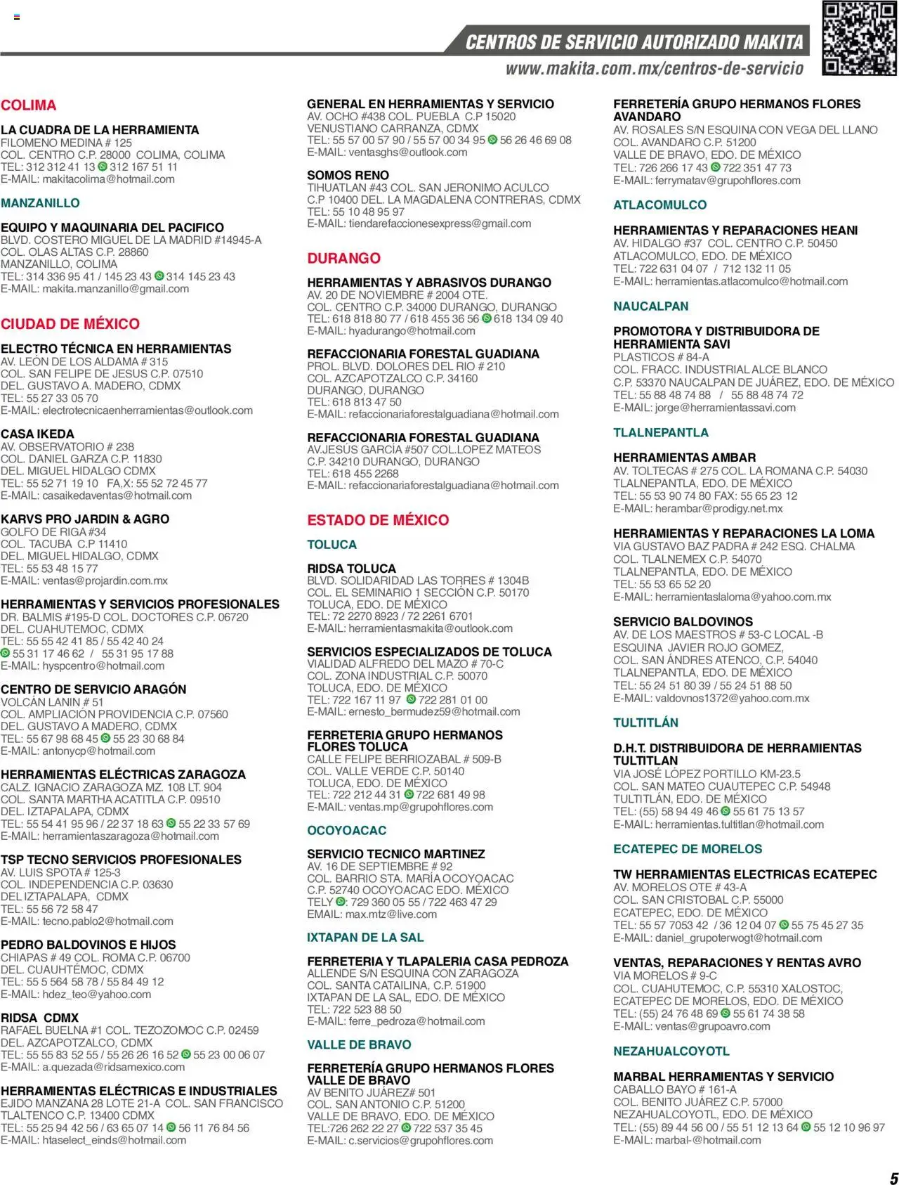 Nuevas ofertas de Makita válidas en toda la República Mexicana desde el 17.04.2024. ¡Encuentra las mejores ofertas en Makita catálogo ! | Página: 5 | Productos: Sal, Manzana