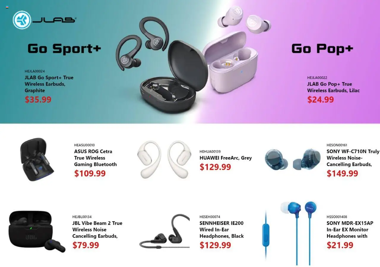 Canada Computers flyer valid from 08.08.2025 | Page: 17 | Products: Monitor, Headphones