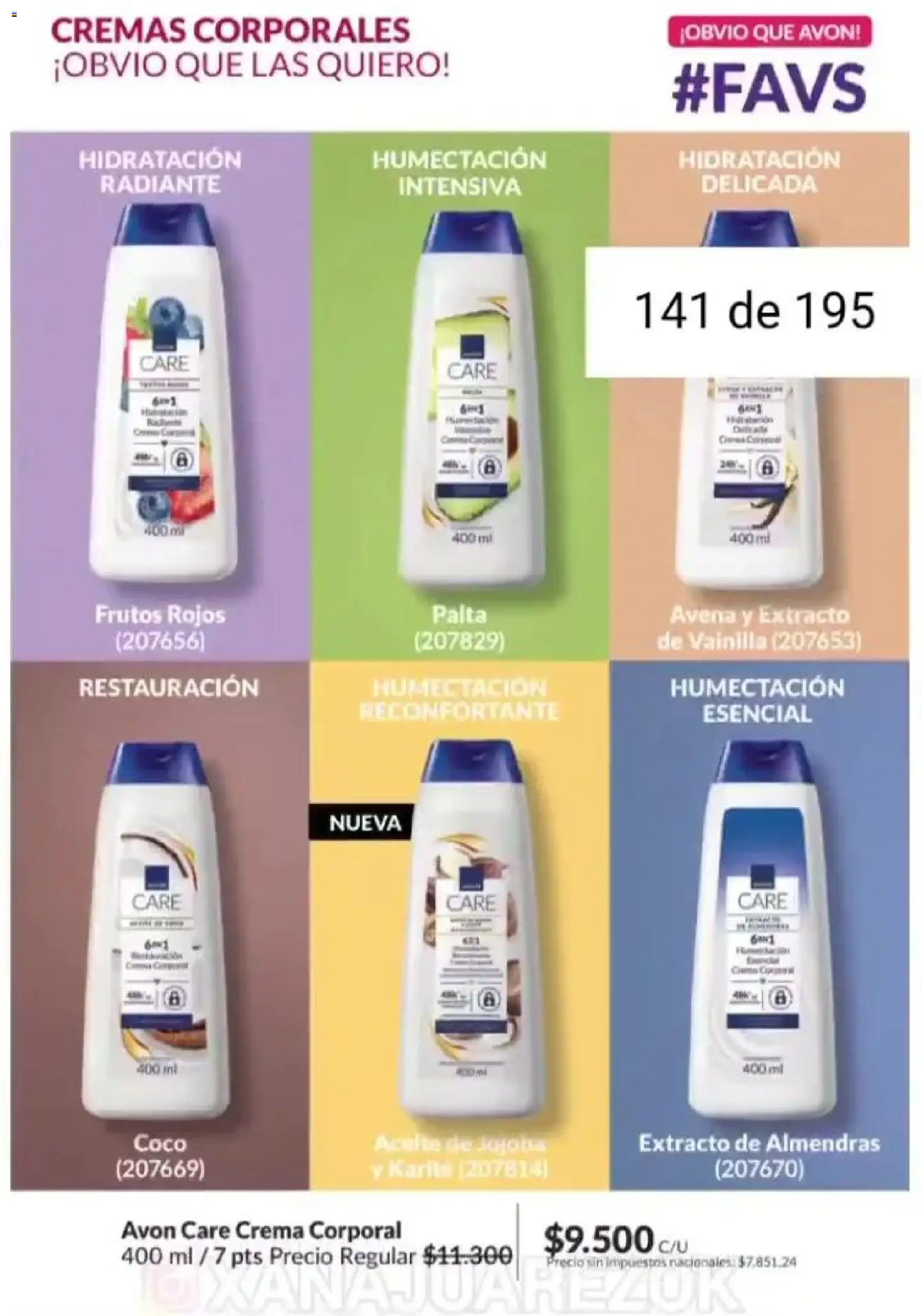 Catálogo AVON Campaña 1/2026 │ válido desde el 01.01.2026 | Página: 131 | Productos: Almendras, Aceite, Palta, Crema