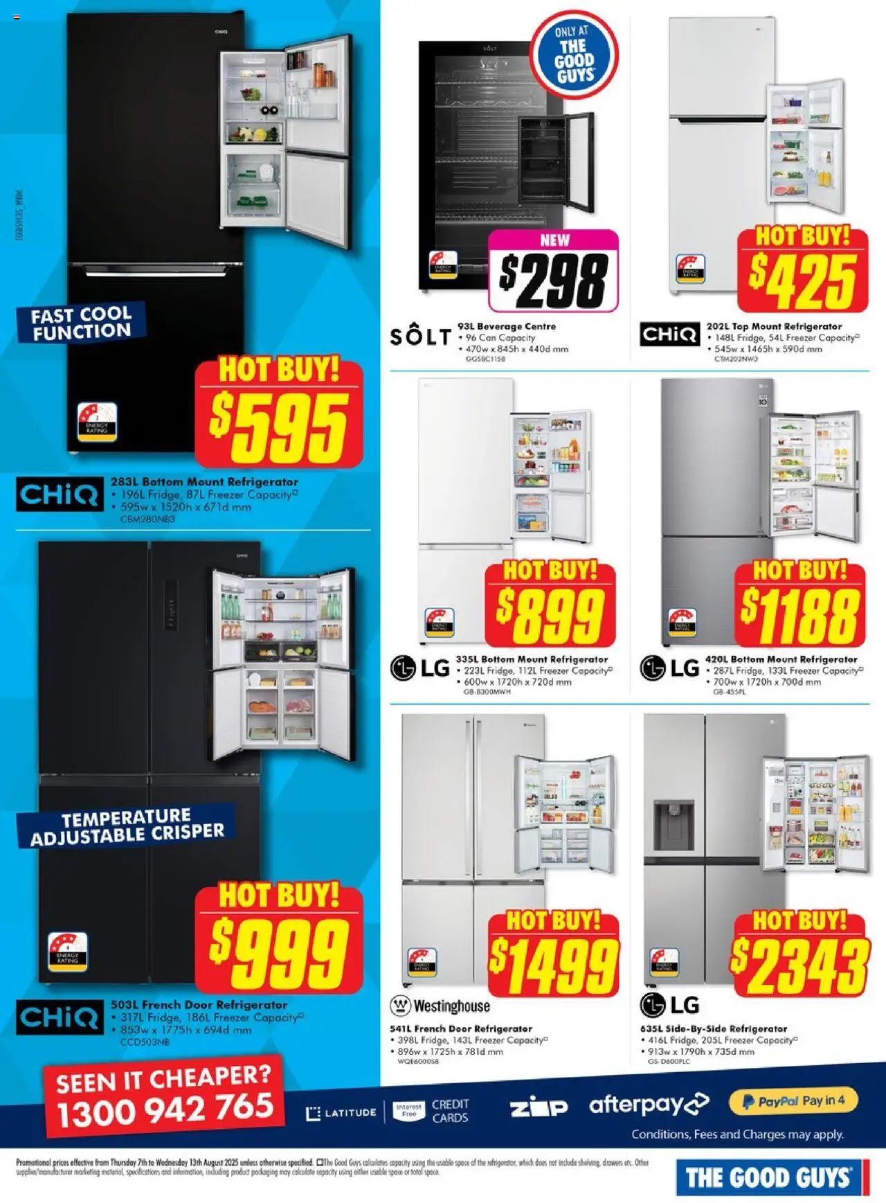 The Good Guys catalogue - valid from 06.08.2025 | Page: 2 | Products: Door, Freezer, Refrigerator