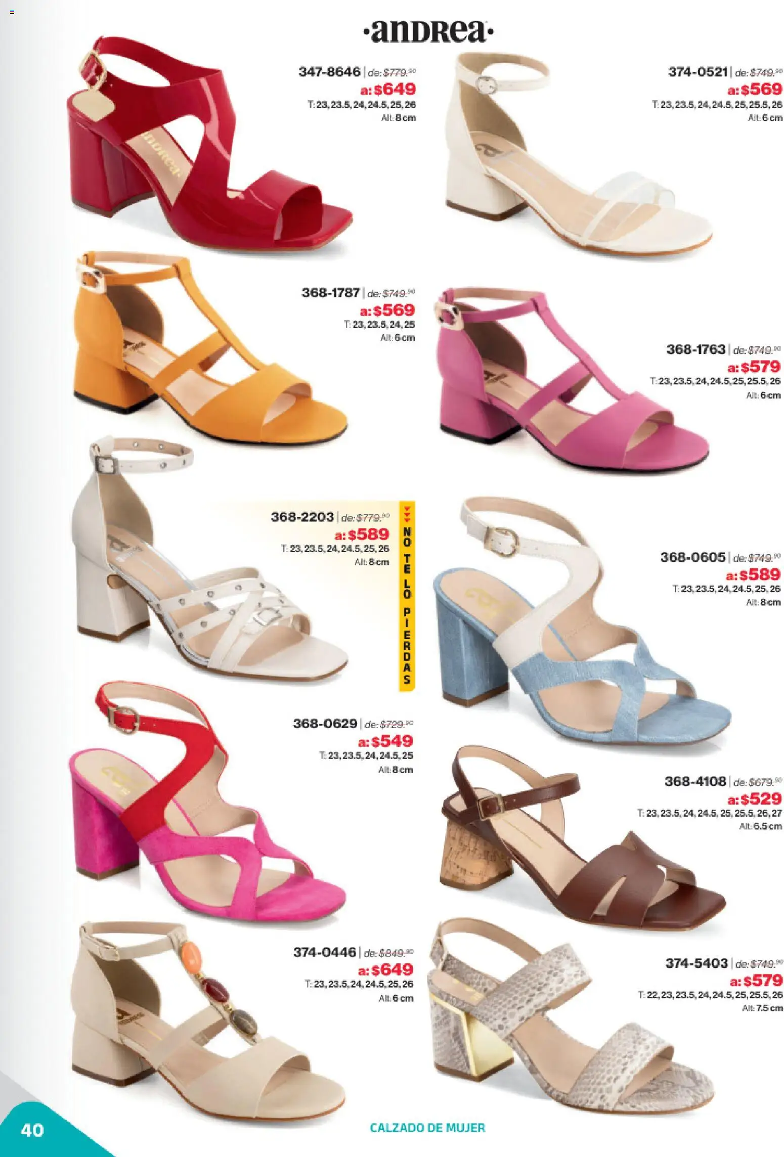 Nuevas ofertas de Andrea válidas en toda la República Mexicana desde el 02.11.2025. ¡Encuentra las mejores ofertas en Andrea catálogo Outlet! | Página: 40