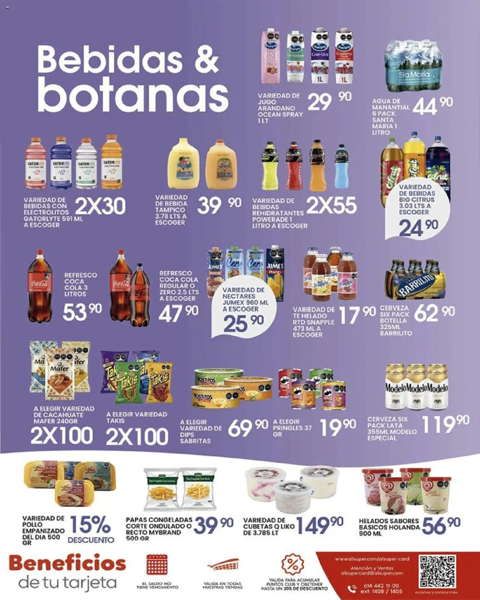 Nuevas ofertas de Alsuper válidas en toda la República Mexicana desde el 21.04.2026. ¡Encuentra las mejores ofertas en Alsuper folleto Calera! | Página: 7 | Productos: Pollo, Cerveza, Helado, Té