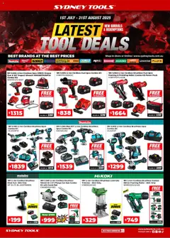 Preview of Sydney Tools Catalogue  - valid from 01.07.2025