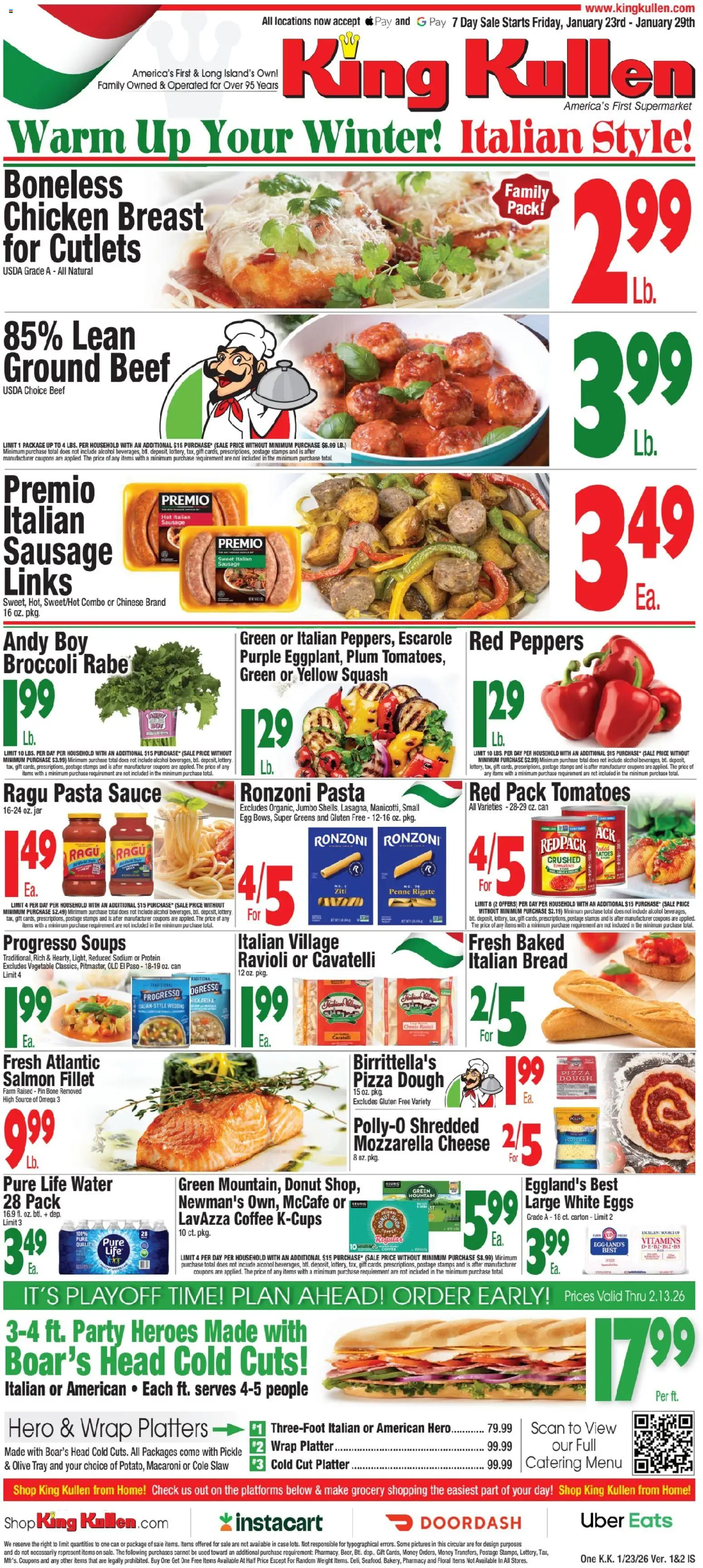 King Kullen Weekly Ad - valid from 23.01.2026 | Page: 1