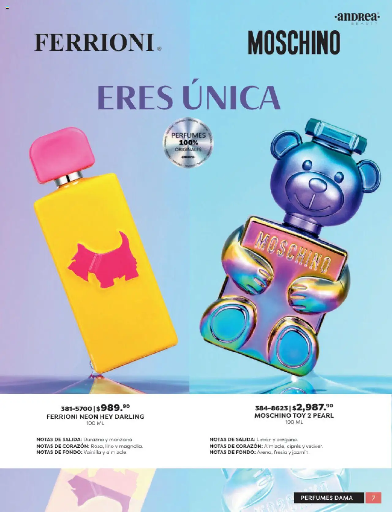 Nuevas ofertas de Andrea válidas en toda la República Mexicana desde el 24.08.2025. ¡Encuentra las mejores ofertas en Andrea - Catálogo Beauty Campaña 5! | Página: 7 | Productos: Durazno, Limón