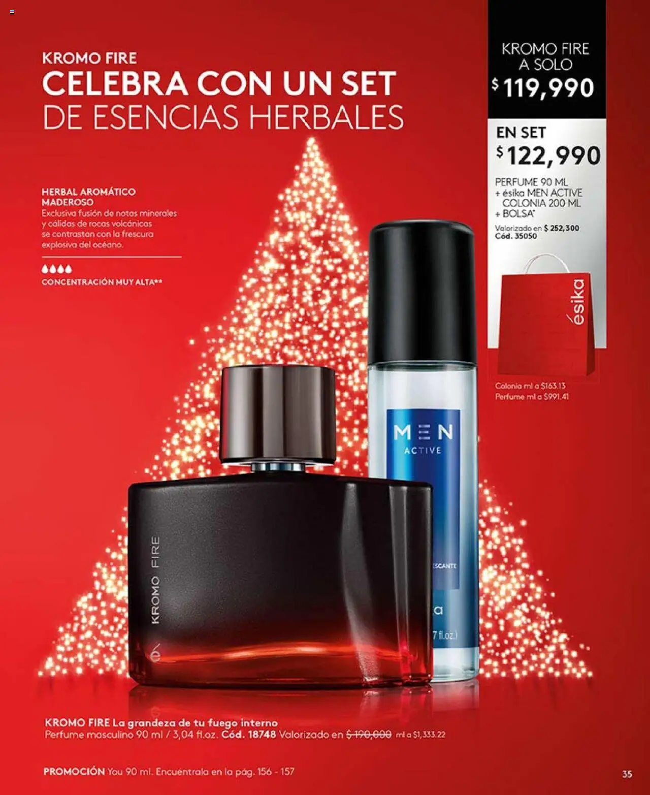 Ésika revista - valida desde el 14.10.2025 | Página: 35 | Productos: Esencias, Bolsa, Perfume