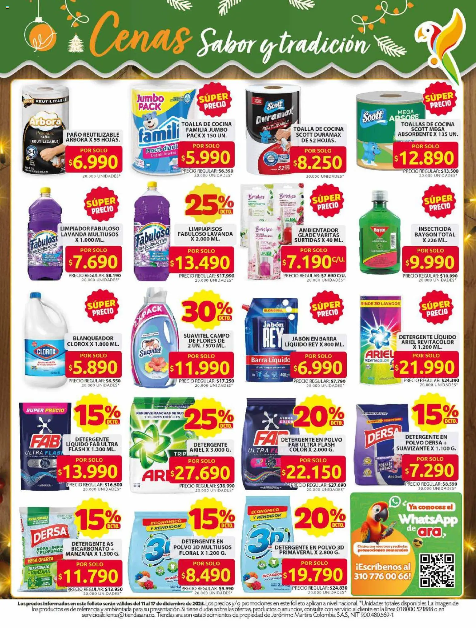 Ara revista - valida desde el 11.12.2023 | Página: 9 | Productos: Blanqueador, Suavizante, Limpiador, Fragancia