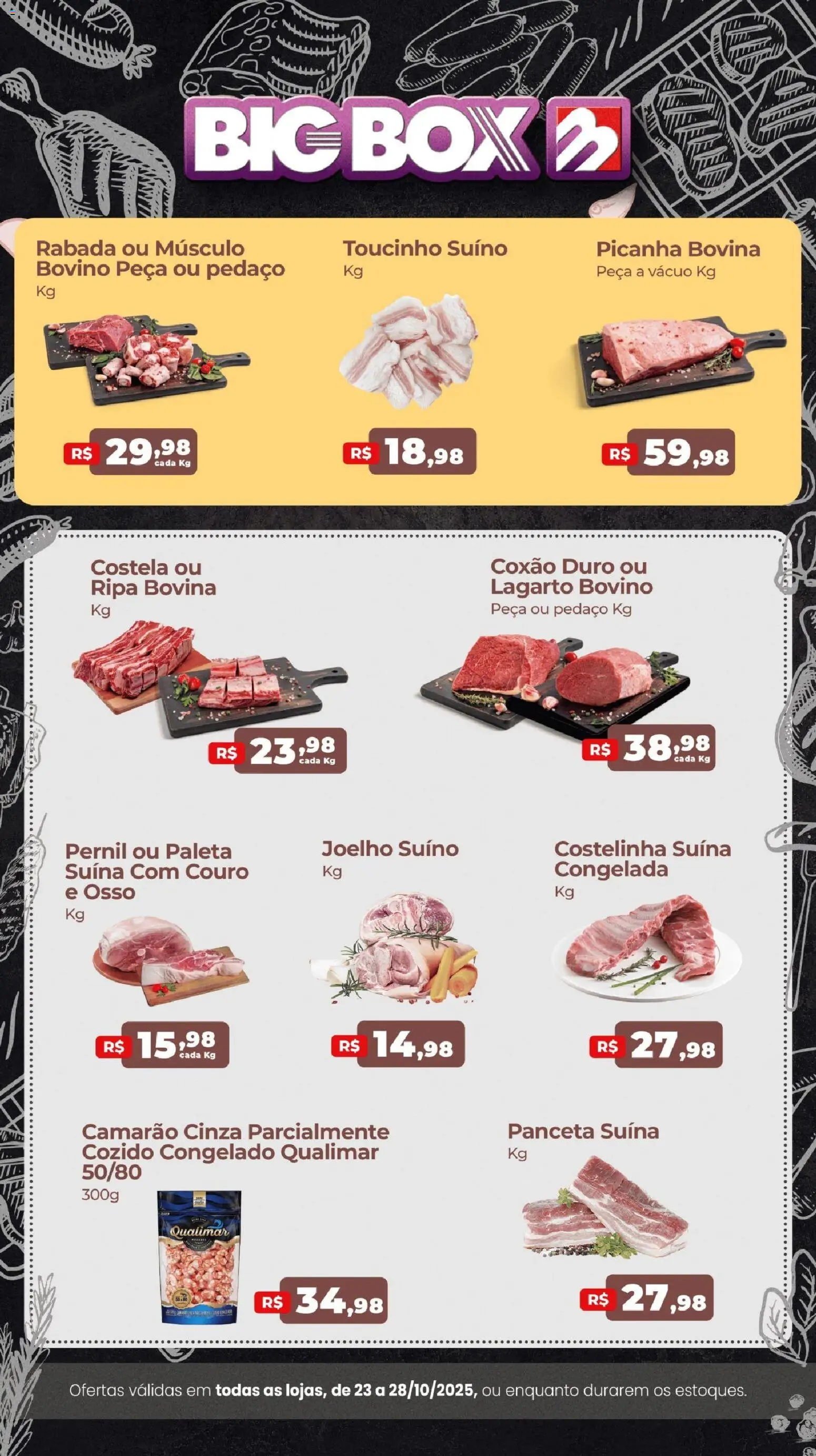 Big Box Folheto - válido de 23.10.2025 | Página: 1 | Produtos: Picanha, Pernil, Camarão