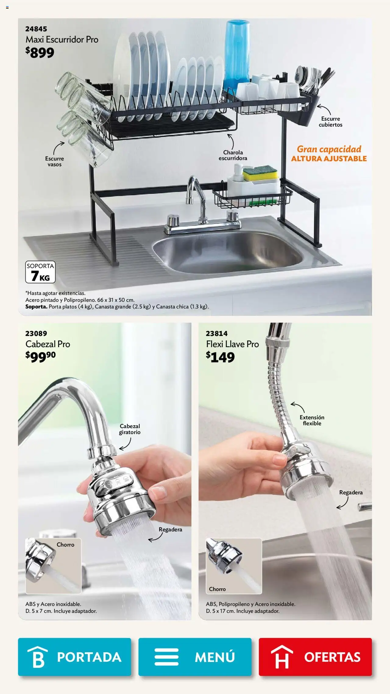 Nuevas ofertas de Betterware válidas en toda la República Mexicana desde el 01.09.2025. ¡Encuentra las mejores ofertas en Betterware - Campaña 9 2025! | Página: 44 | Productos: Extensión, Flexible, Regadera, Vasos