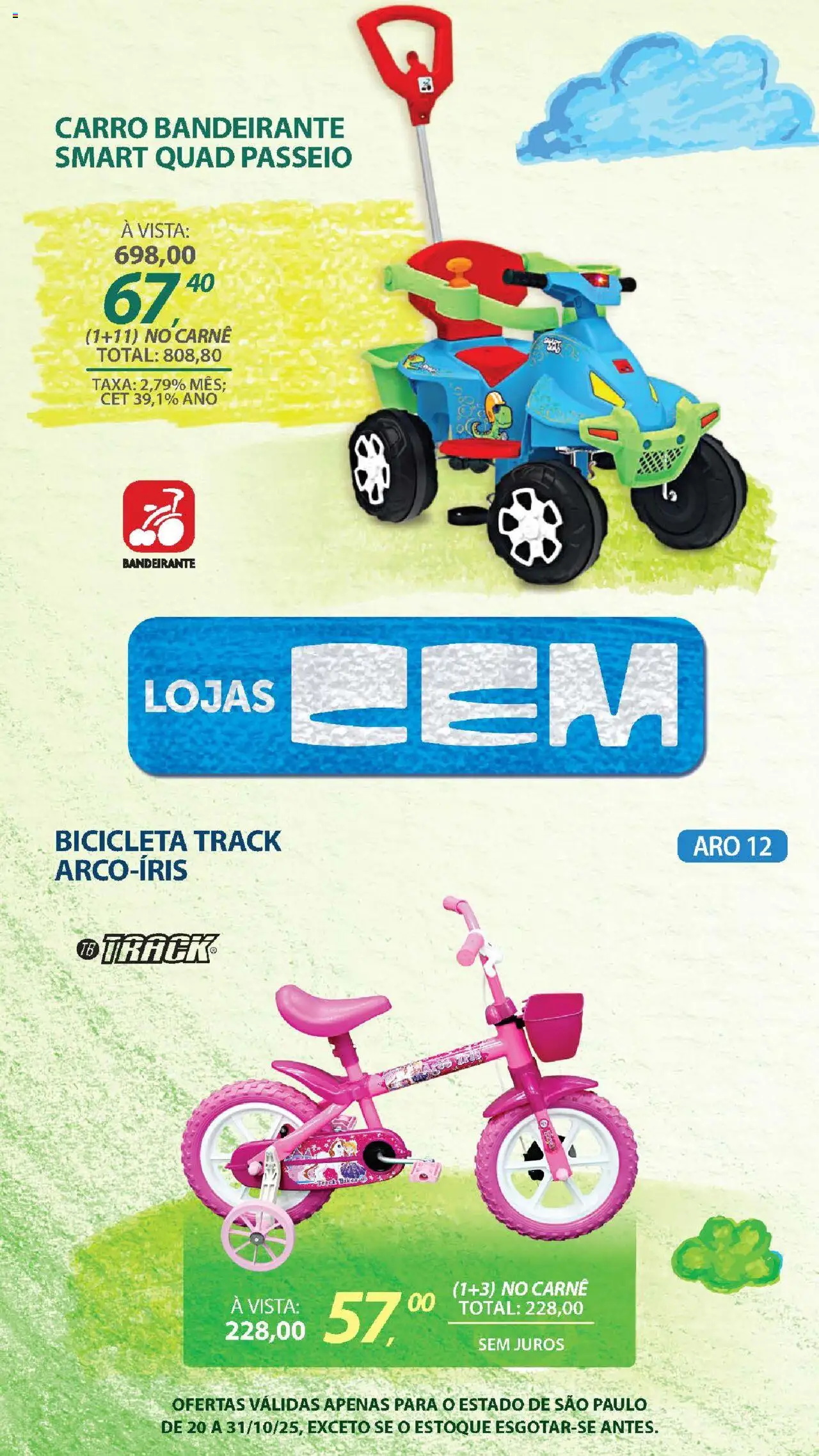 Lojas Cem Folheto - válido de 20.10.2025 | Página: 111 | Produtos: Bicicleta, Carne
