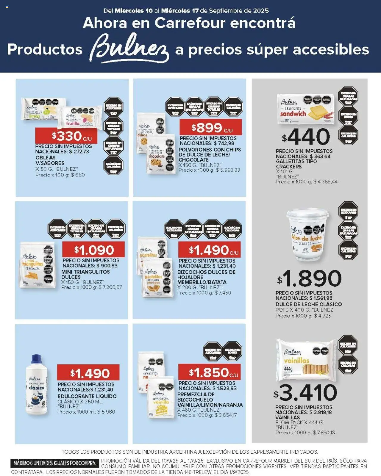 Carrefour Market catálogo - Chubut │ válido desde el 10.09.2025 | Página: 12 | Productos: Galletitas, Batata, Dulce de leche, Leche