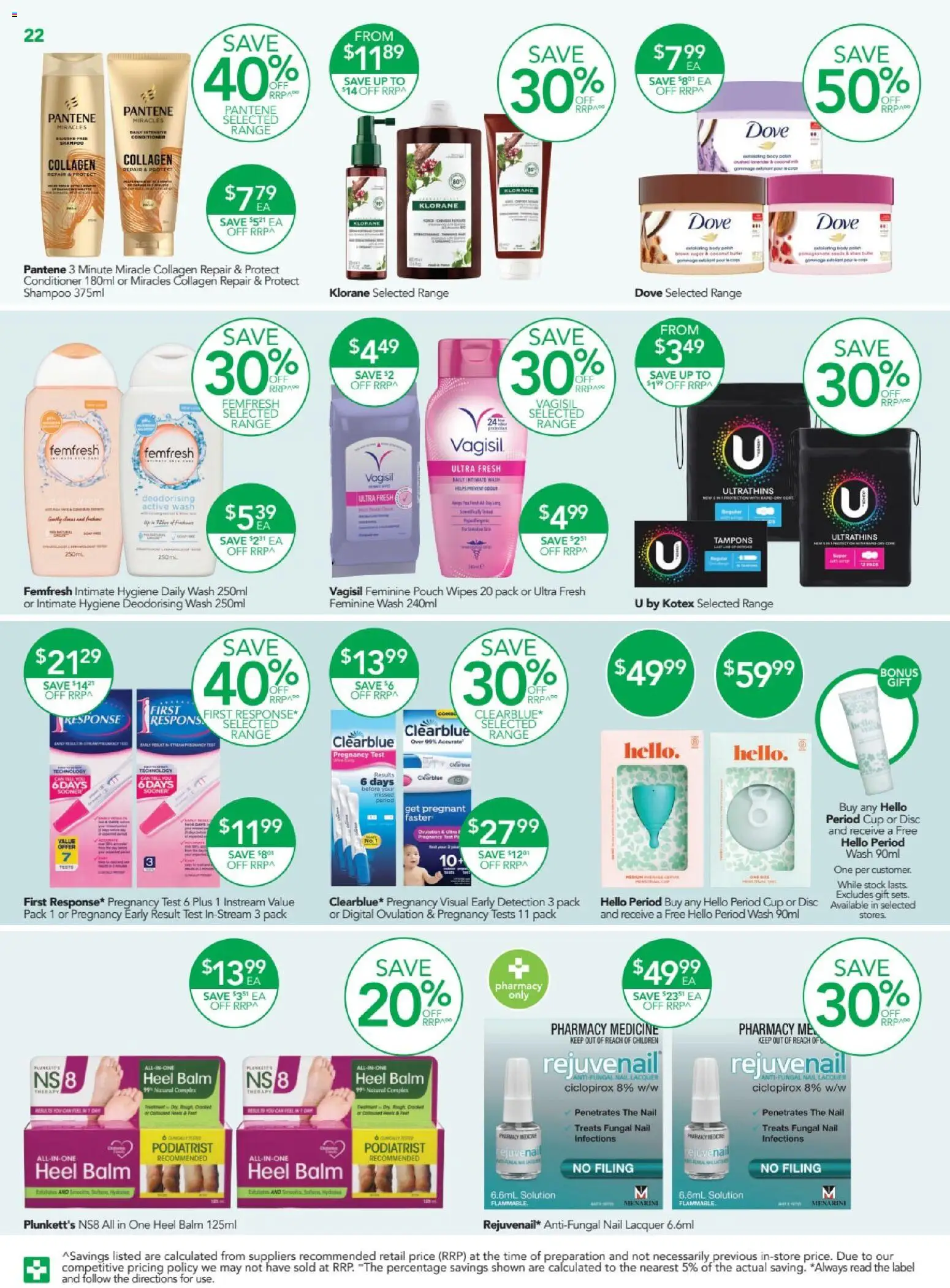 Terry White catalogue - valid from 13.11.2025 | Page: 22 | Products: Shampoo, Conditioner, Collagen, Tampons