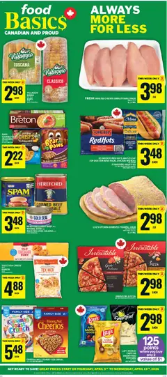 Preview of Food Basics weekly flyer / circulaire from shop Food Basics valid from 09.04.2026