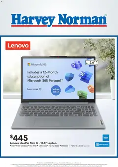 Harvey Norman Great Deals on Laptops preview  - valid from 05.03.2026