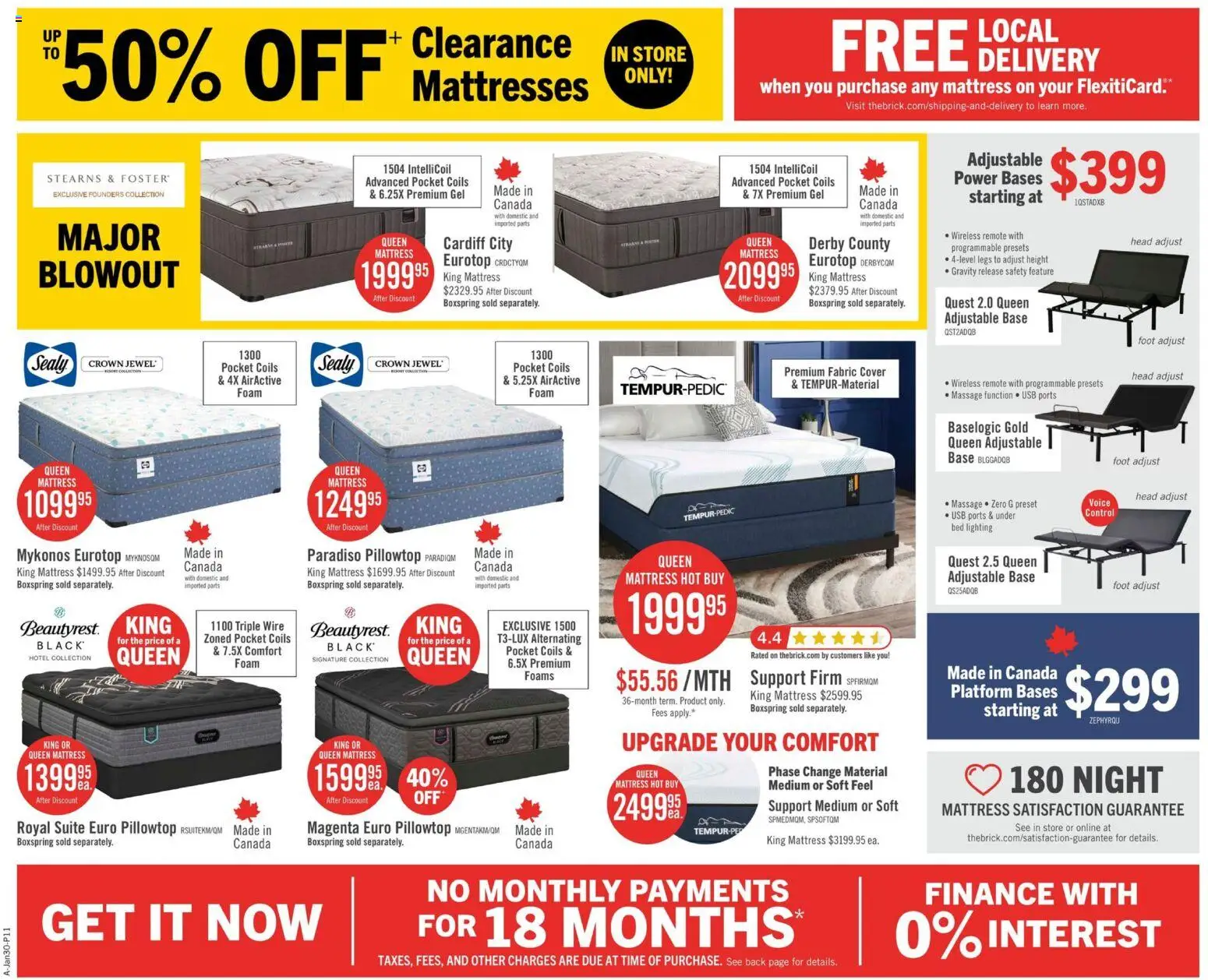 The Brick flyer valid from 29.01.2026 | Page: 16 | Products: Bed, Mattress