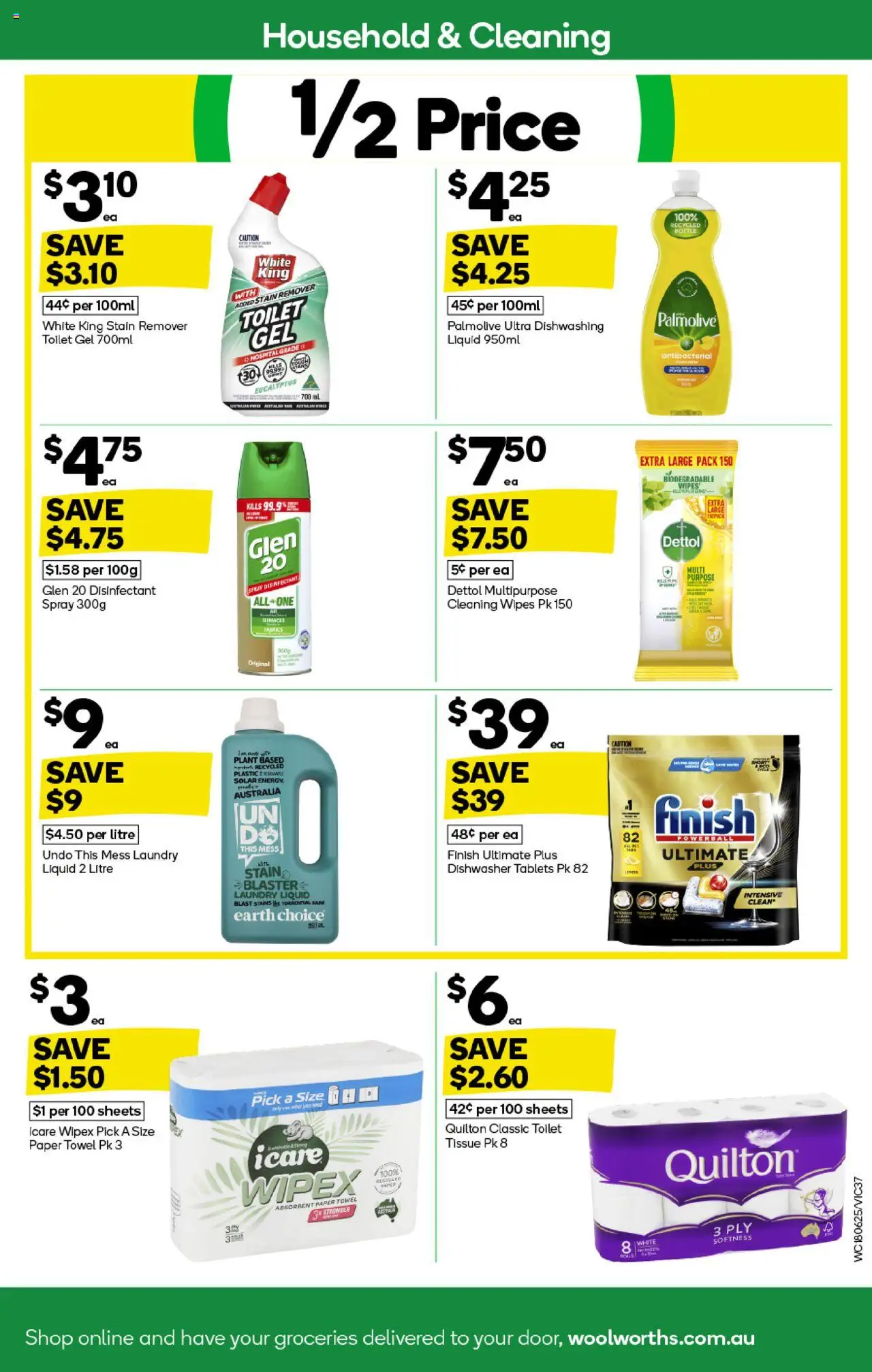 Woolworths catalogue - valid from 18.06.2025 | Page: 37 | Products: Toilet, Dishwasher tablets, Toilet paper, Tablets