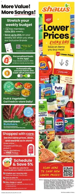 Preview of Shaw's weekly ads valid from 25.07.2025