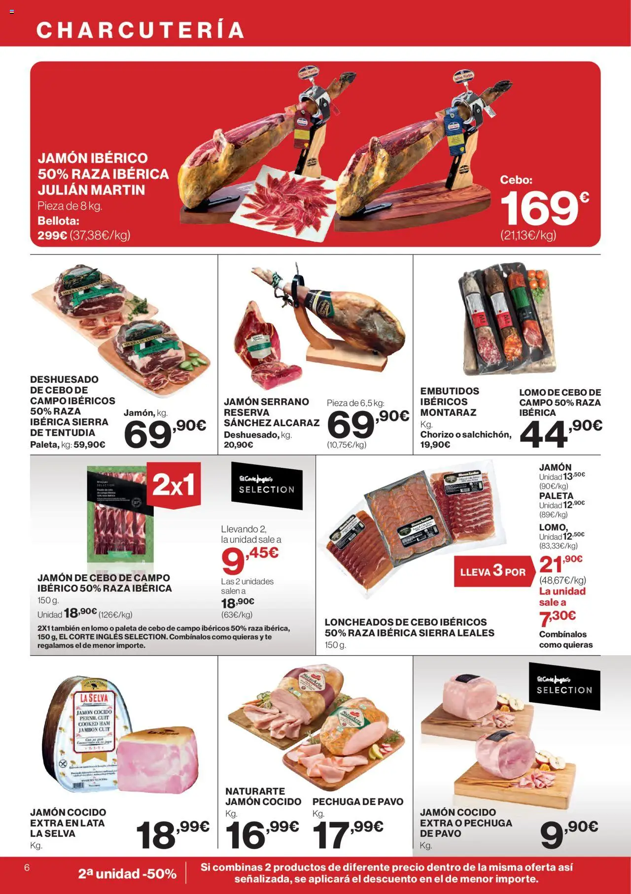 Nuevas ofertas de El Corte Inglés válidas en toda la República Mexicana desde el 11.09.2025. ¡Encuentra las mejores ofertas en El Corte Inglés - Catálogo Nuestros Mejores Precios! | Página: 6 | Productos: Jamón cocido, Jamón, Sierra, Té