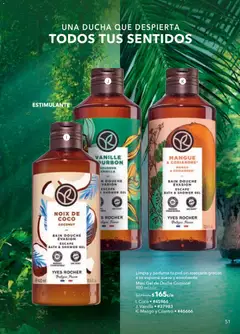 Vista previa de Yves Rocher campaña 4 2026, nuevo folleto de la tienda, válido en México a partir del 03.03.2026 | Página: 53 | Productos: Mango, Espuma, Gel de ducha