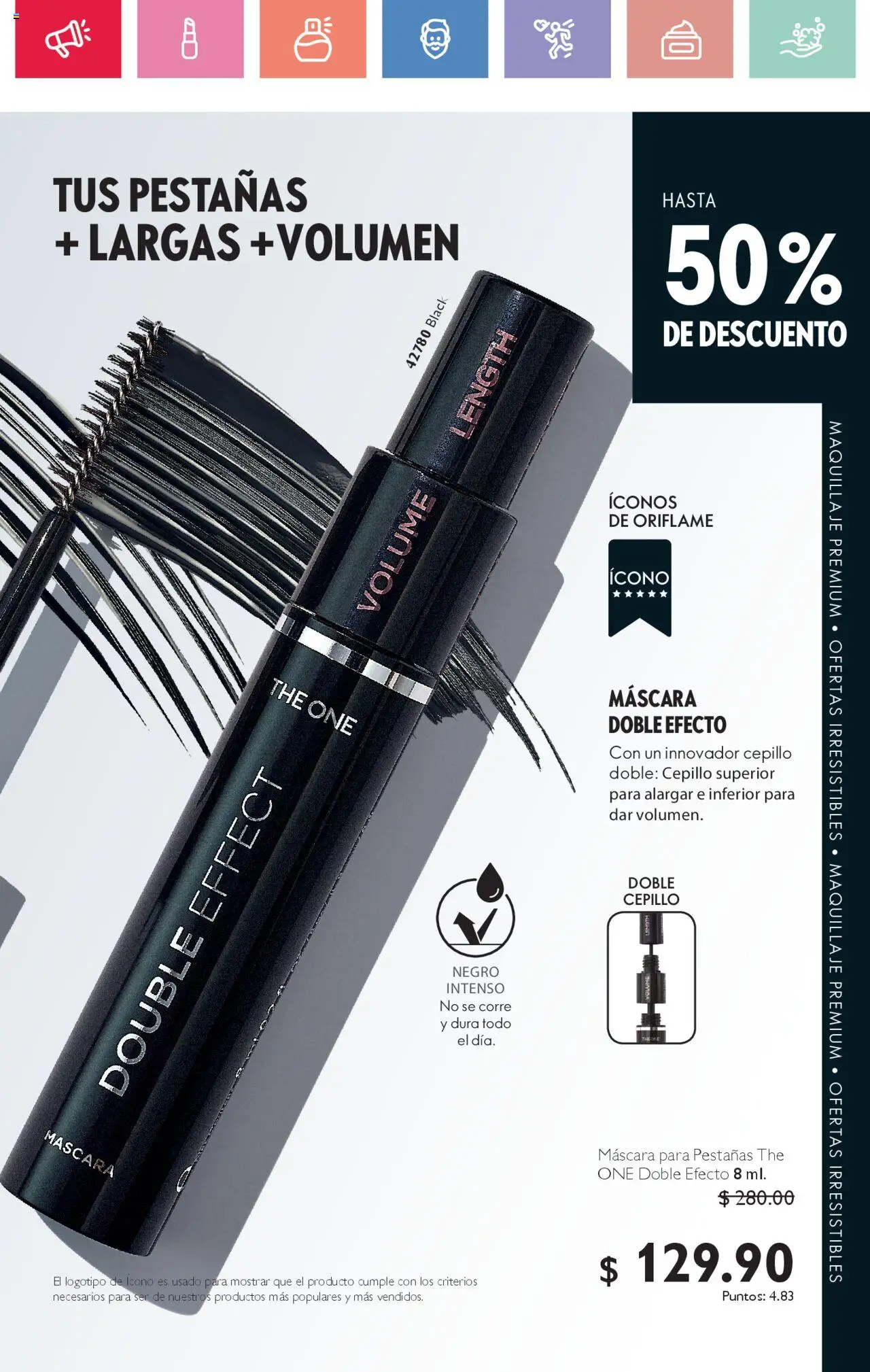 Nuevas ofertas de Oriflame válidas en toda la República Mexicana desde el 02.08.2025. ¡Encuentra las mejores ofertas en Oriflame - Campaña 11 2025! | Página: 125 | Productos: Cepillo, Máscara, Maquillaje
