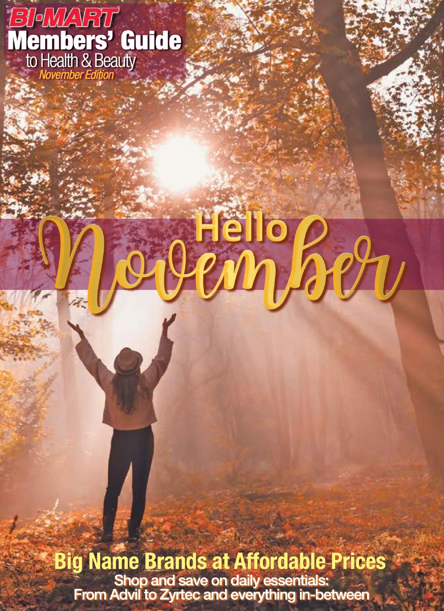 Bi-Mart November Health & Beauty Book of Values - valid from 01.11.2025 | Page: 1