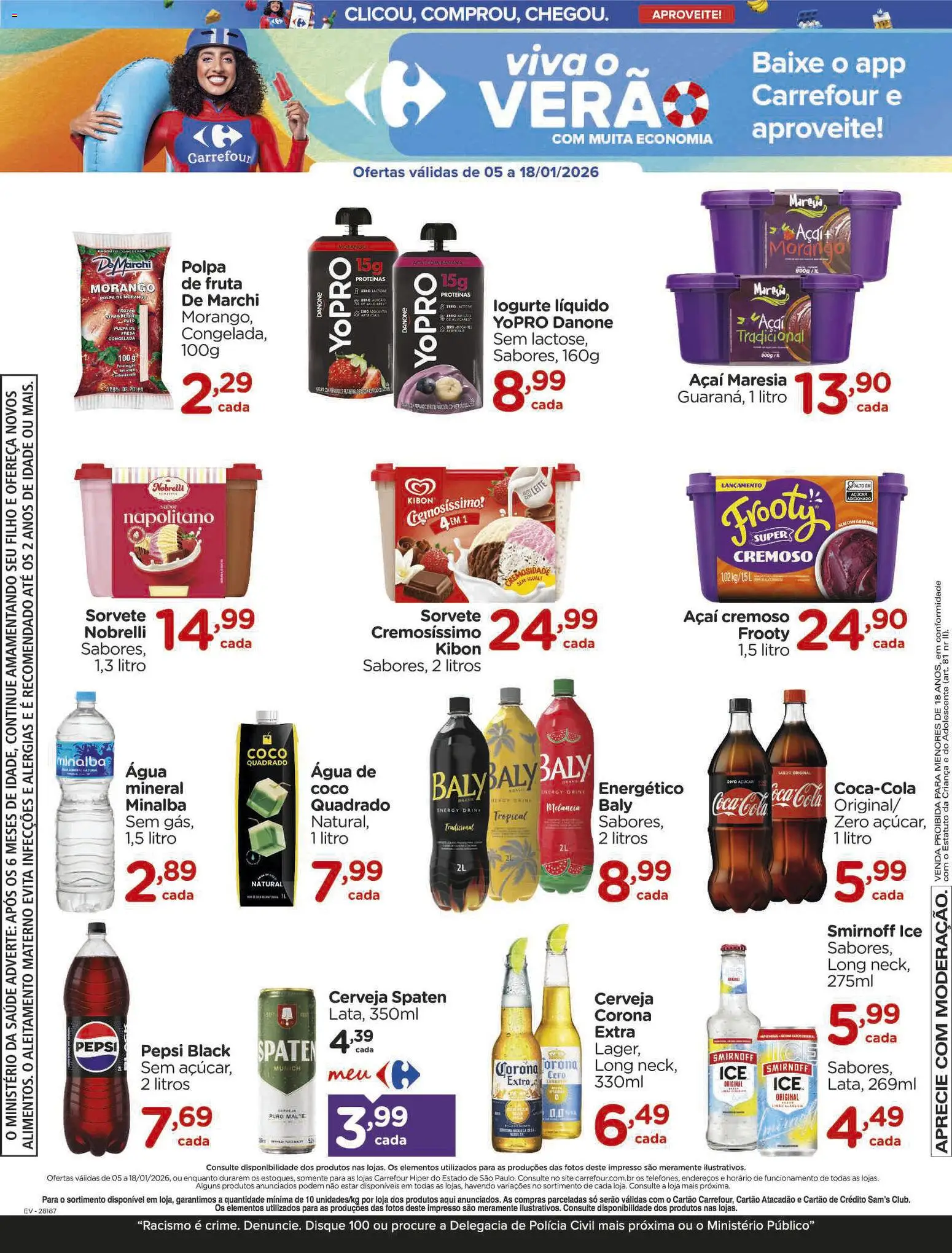 Carrefour Folheto - válido de 05.01.2026 | Página: 8 | Produtos: Coco, Cola, Leite, Sorvete