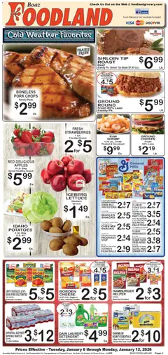 Preview of Foodland weekly ads valid from 06.01.2026 | Page: 1
