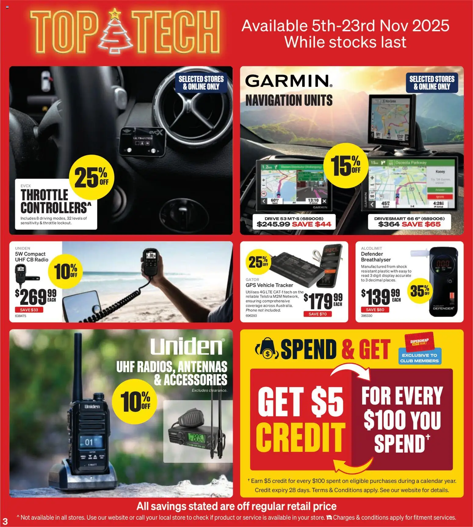 Supercheap Auto catalogue - valid from 05.11.2025 | Page: 3 | Products: Accessories, Phone, Radio, Navigation