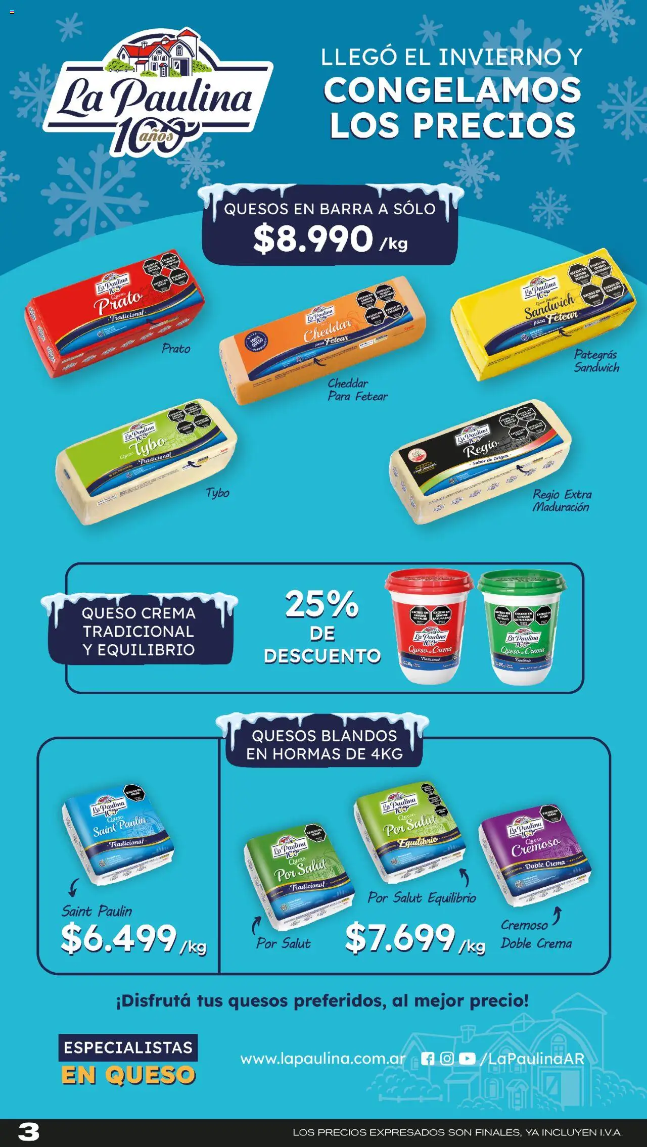 Makro ofertas Especiales │ válido desde el 14.08.2025 | Página: 3 | Productos: Queso crema, Queso, Crema