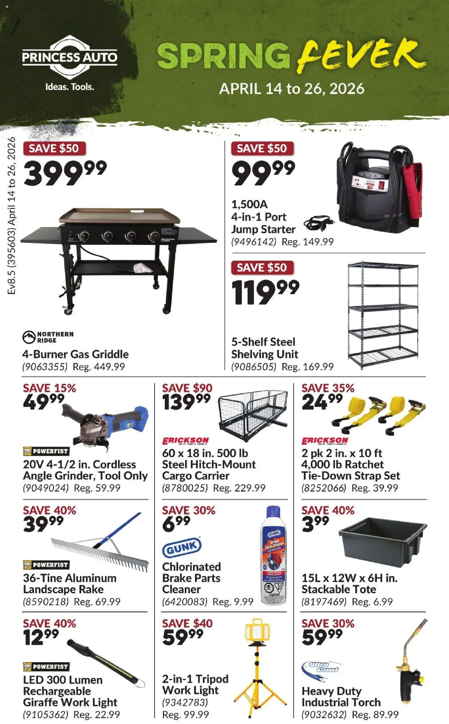 Princess Auto flyer valid from 14.04.2026 | Page: 1