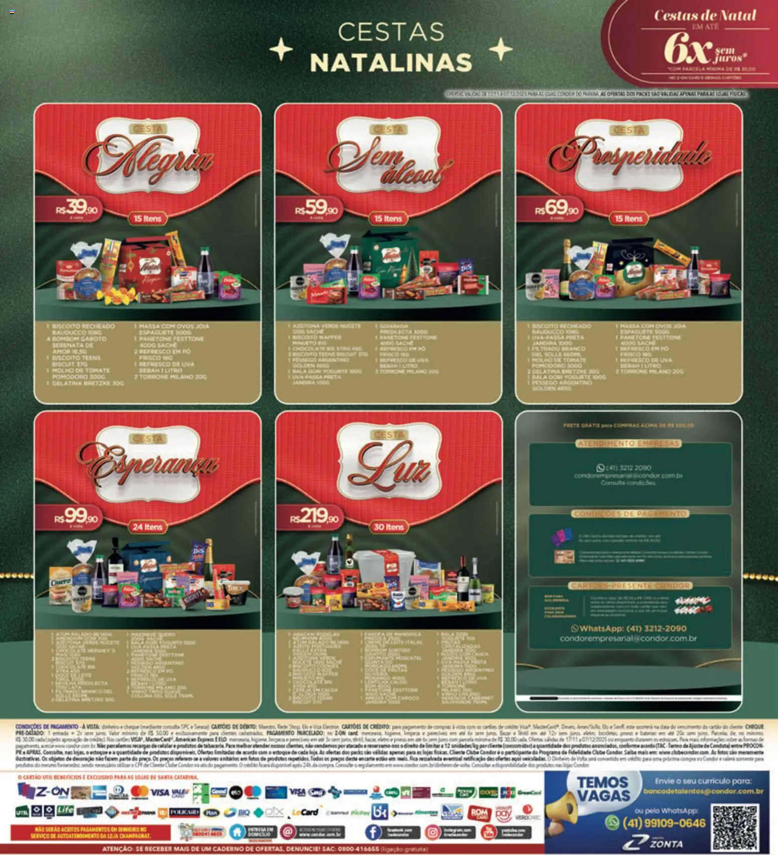 Supermercados Condor Folheto - válido de 17.11.2025 | Página: 32 | Produtos: Chocolate, Caderno, Uva passa, Gelatina