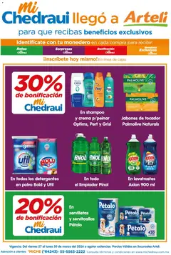 Vista previa de Arteli folleto MiChedraui, nuevo folleto de la tienda, válido en México a partir del 27.03.2026