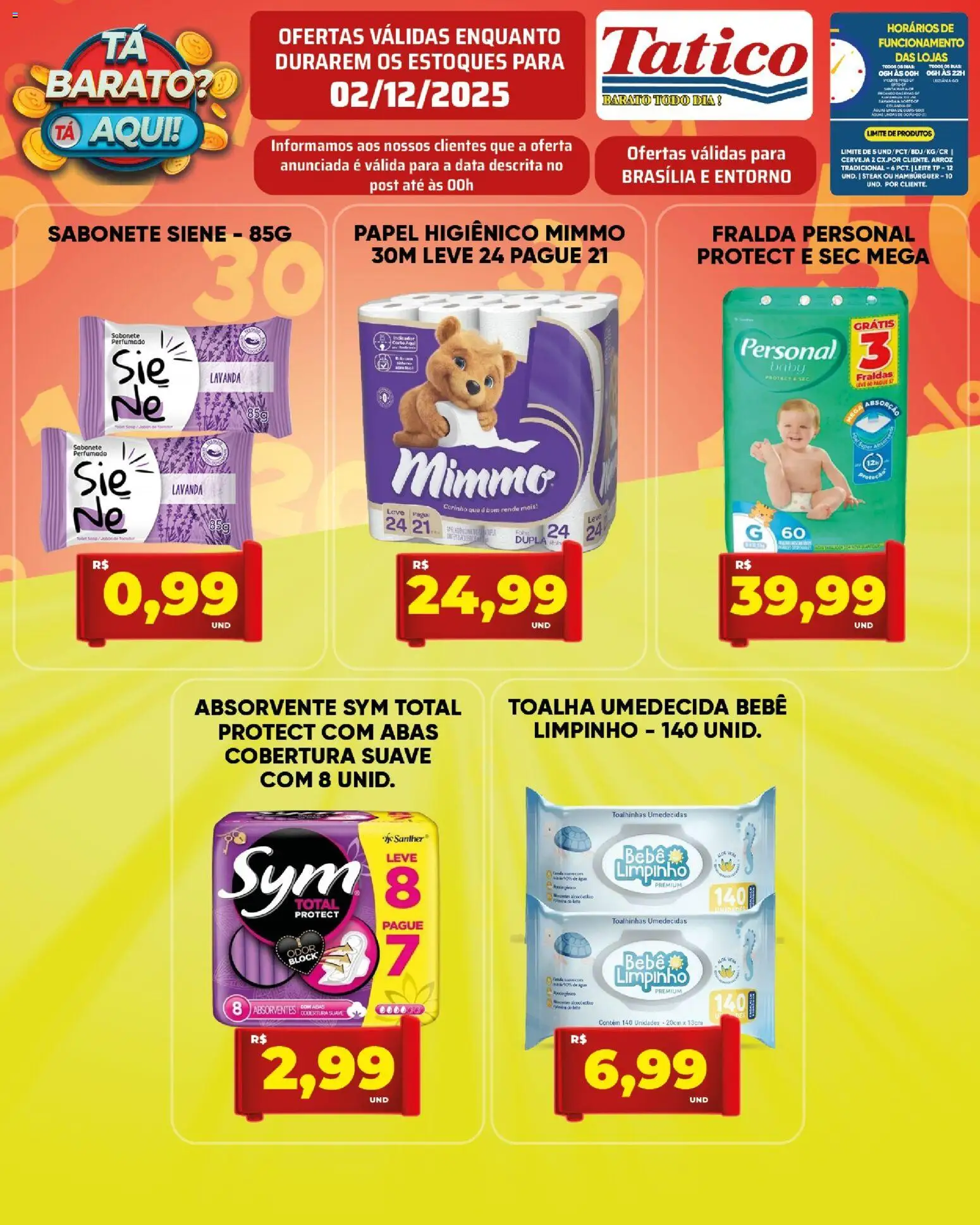 Tatico Folheto - válido de 03.12.2025 | Página: 26 | Produtos: Cerveja, Arroz, Papel higiênico, Toalha umedecida